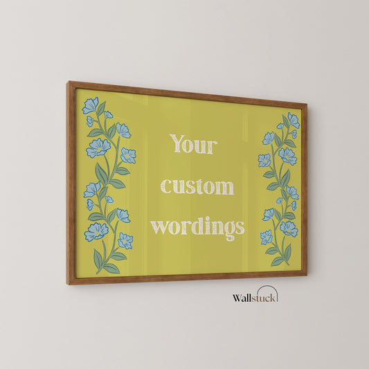 NAME/WELCOME BOARD