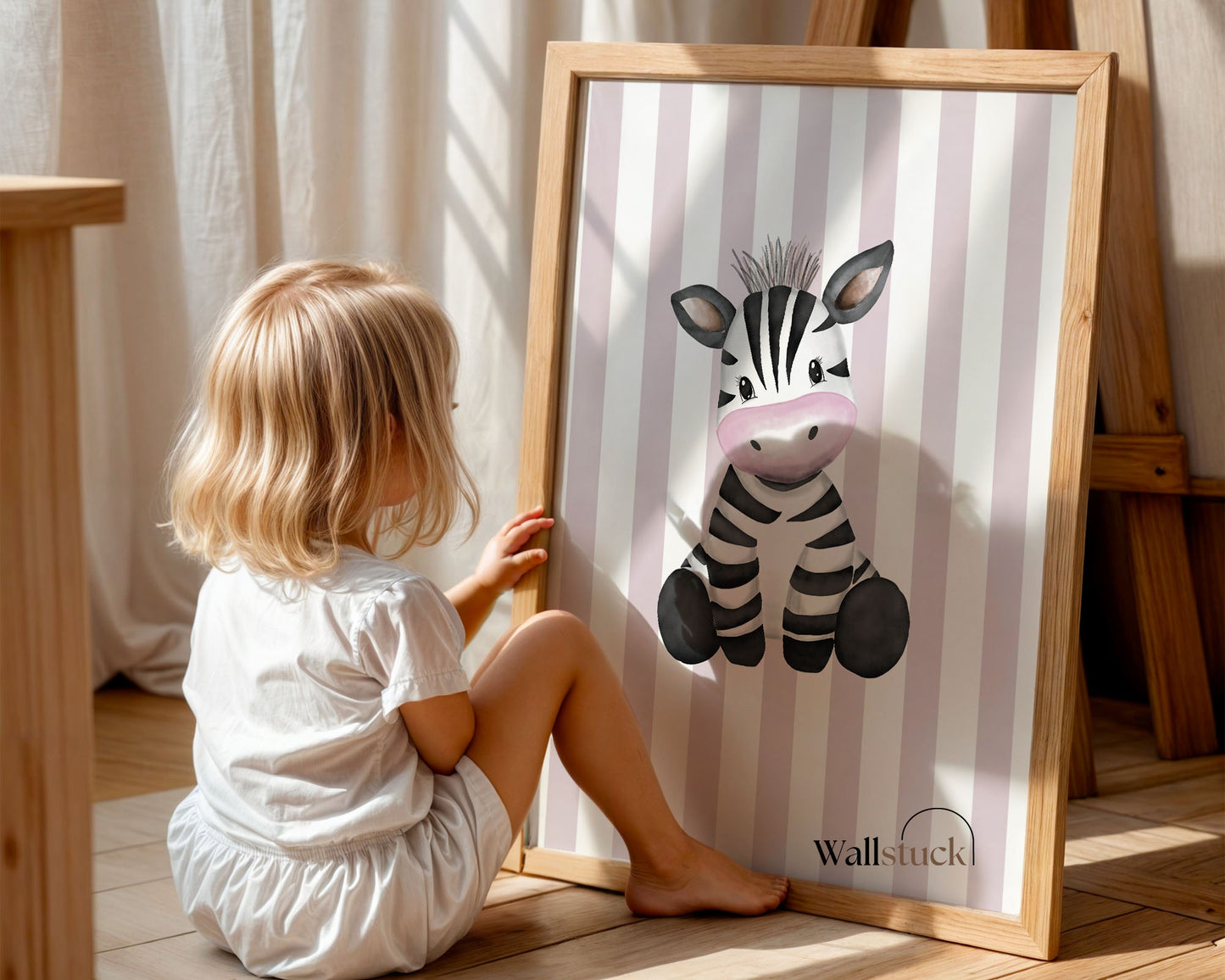 SAFARI ANIMAL NURSERY ART (Set of 3)